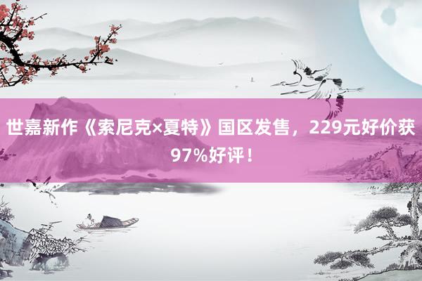 世嘉新作《索尼克×夏特》国区发售，229元好价获97%好评！