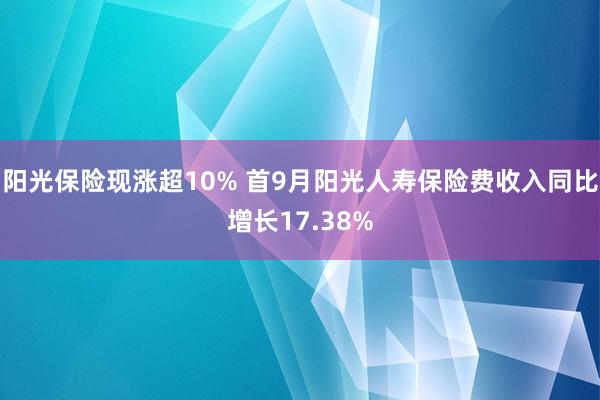 阳光保险现涨超10% 首9月阳光人寿保险费收入同比增长17.38%