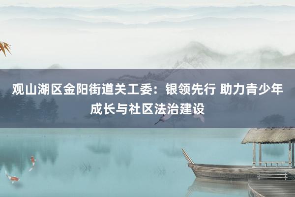 观山湖区金阳街道关工委：银领先行 助力青少年成长与社区法治建设