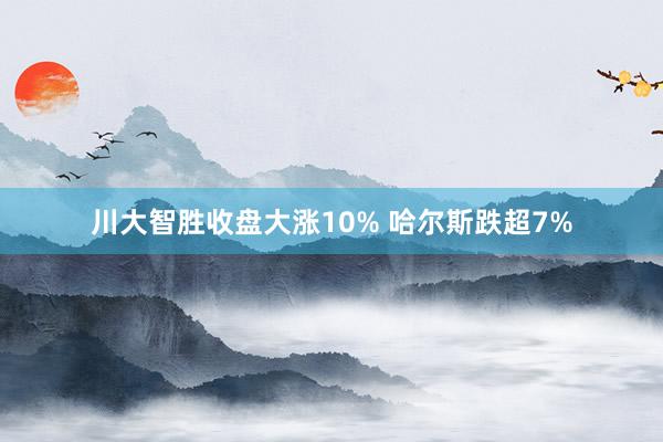 川大智胜收盘大涨10% 哈尔斯跌超7%