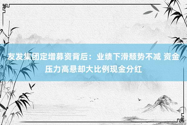 友发集团定增募资背后：业绩下滑颓势不减 资金压力高悬却大比例现金分红