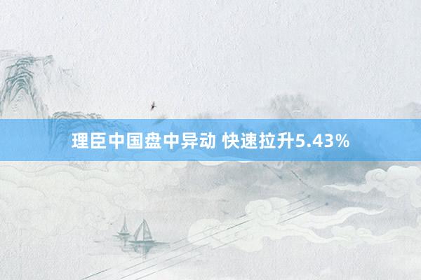 理臣中国盘中异动 快速拉升5.43%