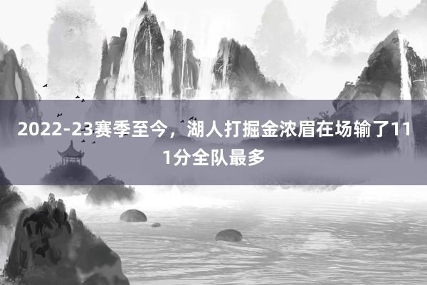 2022-23赛季至今，湖人打掘金浓眉在场输了111分全队最多