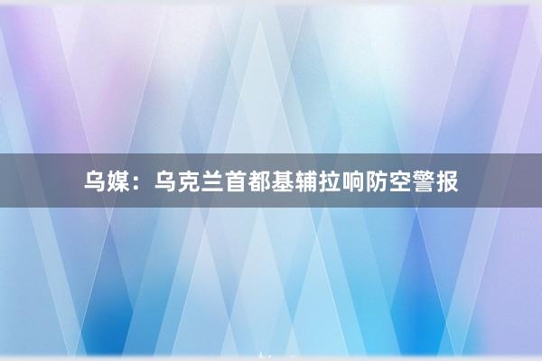 乌媒：乌克兰首都基辅拉响防空警报