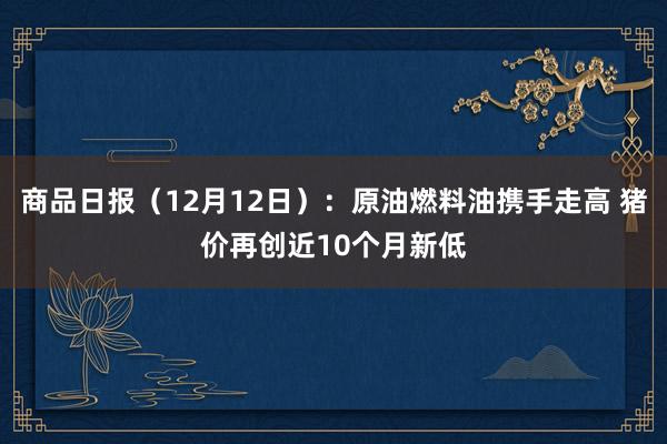 商品日报（12月12日）：原油燃料油携手走高 猪价再创近10个月新低