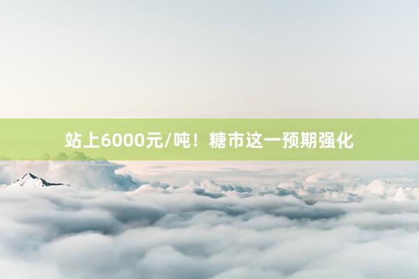 站上6000元/吨！糖市这一预期强化