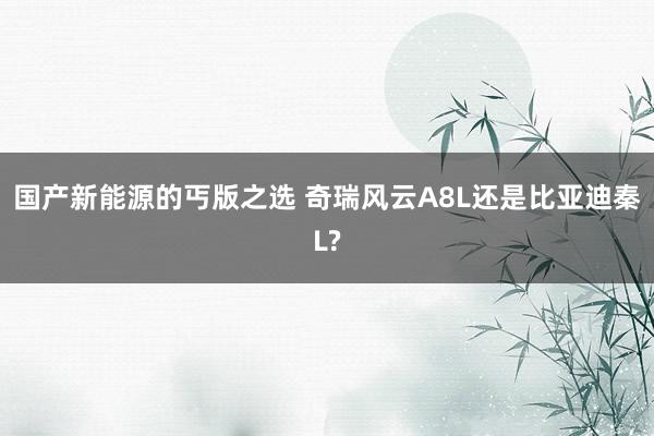 国产新能源的丐版之选 奇瑞风云A8L还是比亚迪秦L?